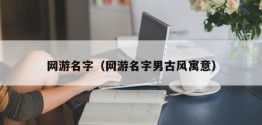 网游名字（网游名字男古风寓意）