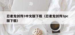 忍者龙剑传3中文版下载（忍者龙剑传3pc版下载）